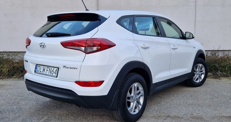 Hyundai Tucson cena 76500 przebieg: 50500, rok produkcji 2017 z Złotoryja małe 92